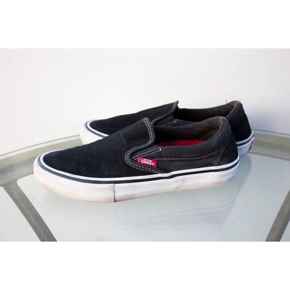 Vans Authenic Slip-On Ultracush Pro Black Suede White Gum Mens 6.5 - Picture 4 of 8
